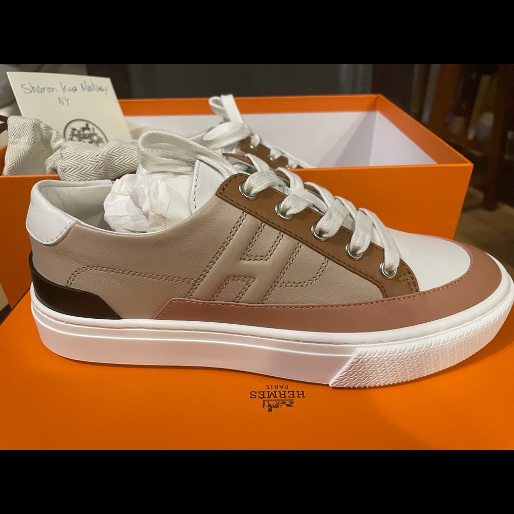 Hermes Deep Sneaker Multicolore Blanc Gomme